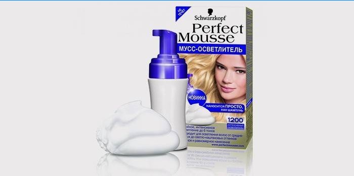Mousse for lightening hair from Schwarzkopf