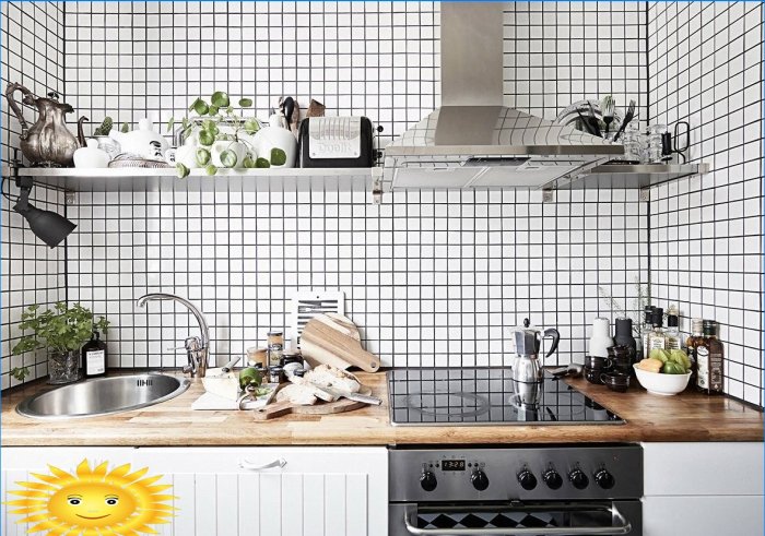 Photo selection and features of Scandinavian-style kitchens