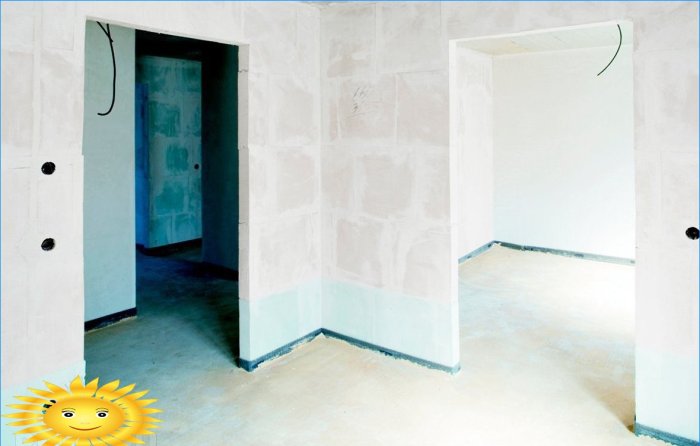 Plastering of gas silicate walls