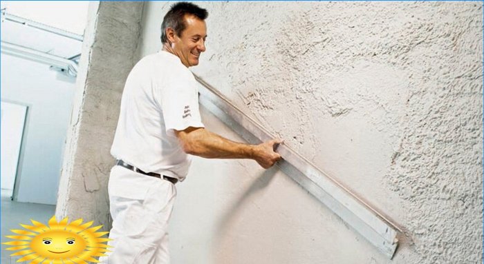 Plastering of gas silicate walls
