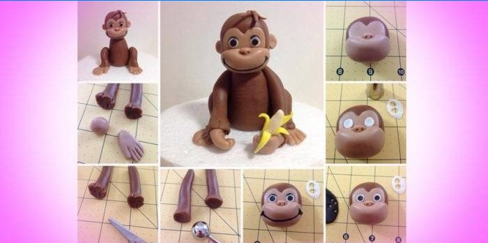 Polymer clay monkey
