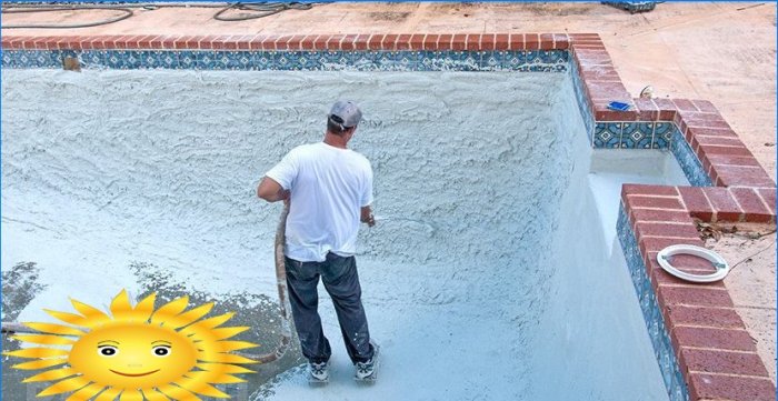 Pool waterproofing materials: selection and application