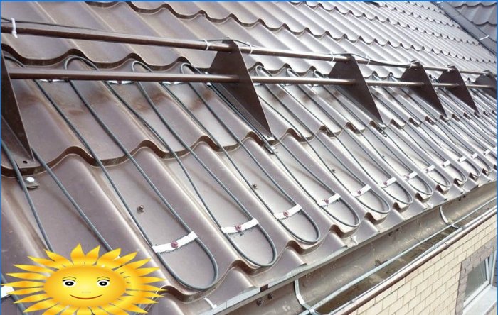 Roof heating: how to make an anti-ice system for gutters and roofs
