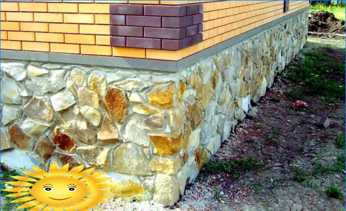 Rubble stone foundation