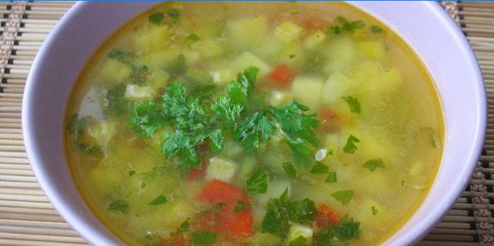 Vegetable Soup with Celery