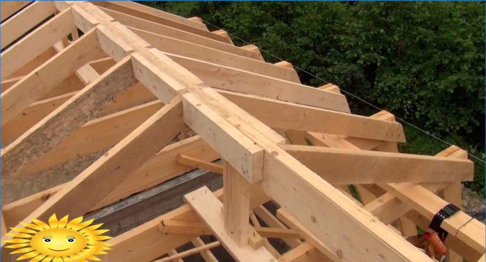 The ridge of the roof is an important element of the roof structure