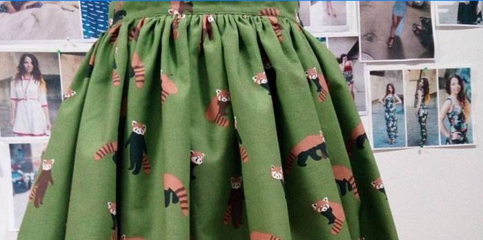 Oxford fabric skirt