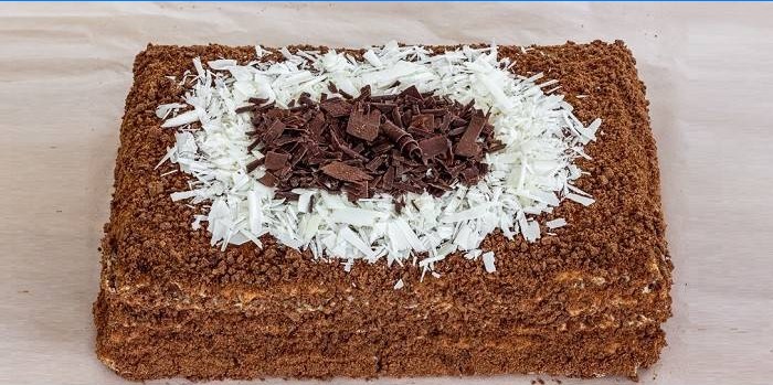 Chocolate Homemade Napoleon Cake