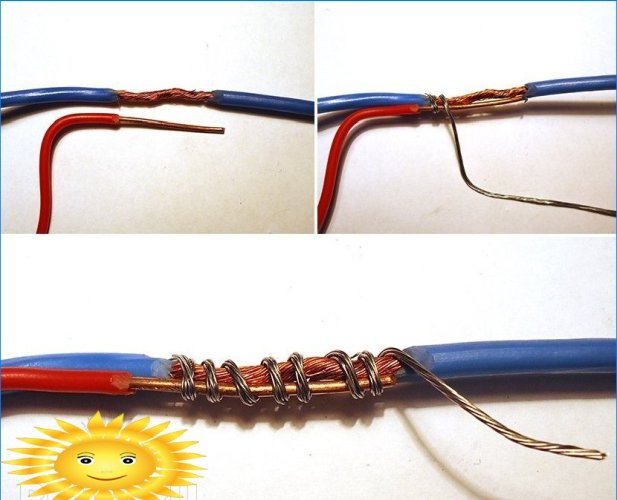 Types of electrical connections for stranded wires