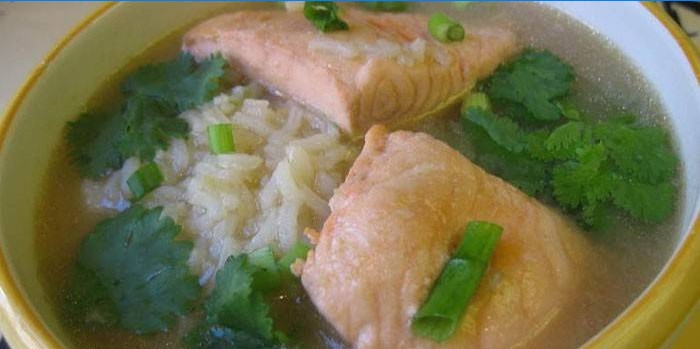 Red Fish Rice Soup