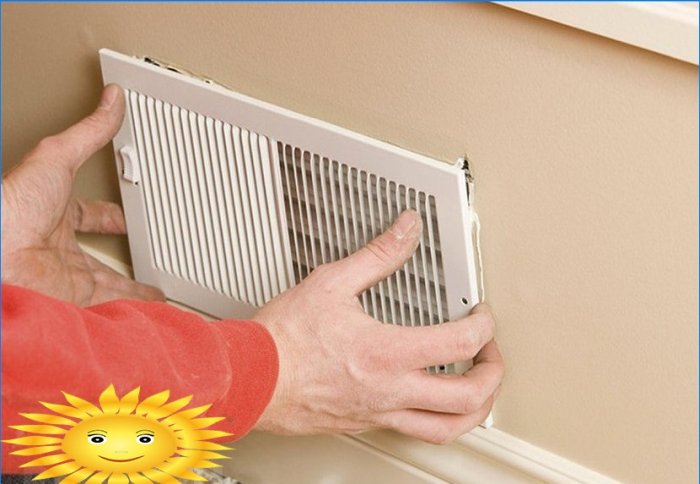 Installing a ventilation grill in a window sill