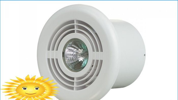 Supply and extract air diffuser with illumination
