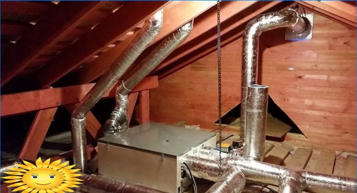 Ventilation in a private house: diy scheme and device