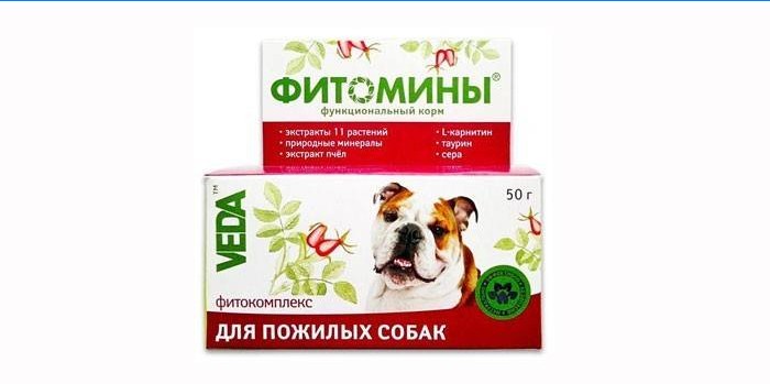 Phytocomplex for elderly dogs from Veda