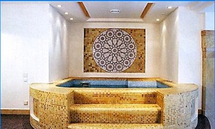 Pools in the Turkish bath