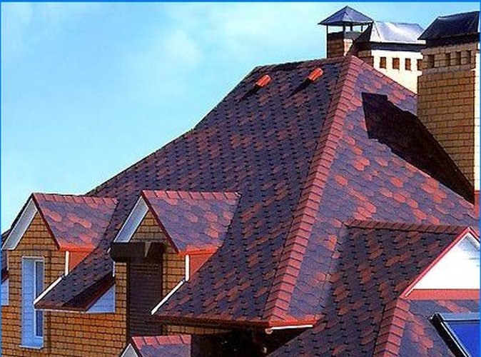 We make a roof from bituminous tiles