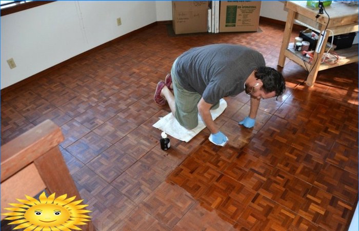Parquet finishing with oil