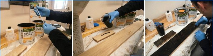 Oil tinting for wood