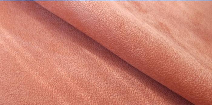 Natural flesh-colored suede
