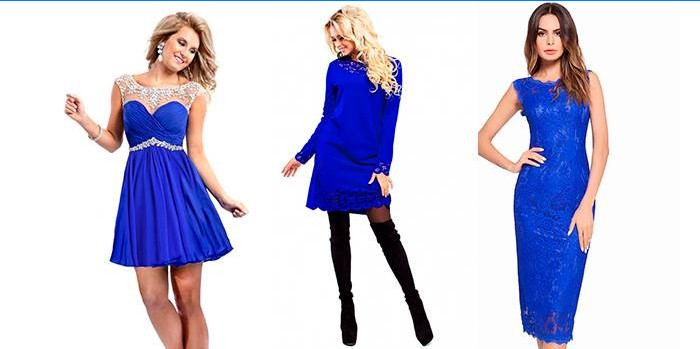 Blue dresses