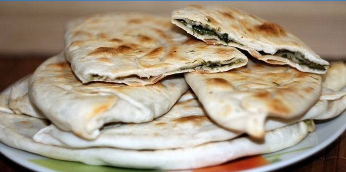 Tortillas with greens