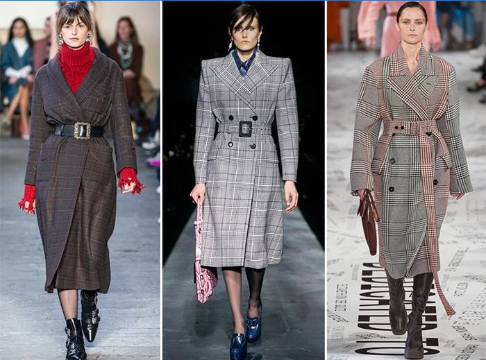 Checkered Woolen Coats