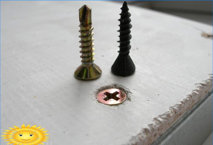 Self-tapping screws for GVL