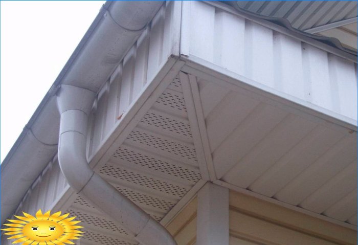 Soffits for filing roof eaves