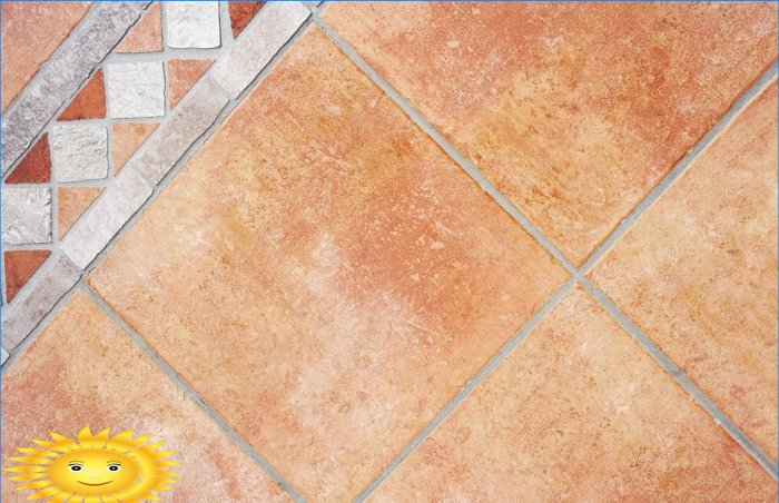 Terracotta tiles: features of material and use