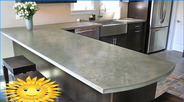 Choosing a material for a kitchen countertop