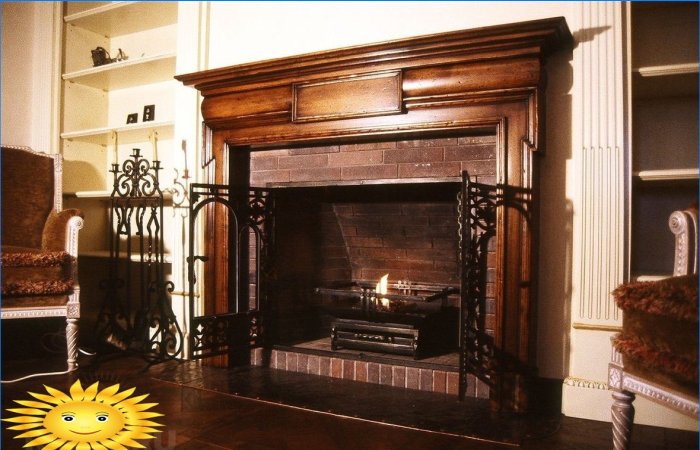 English style fireplace
