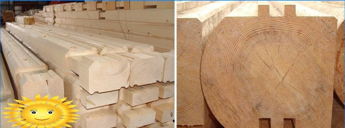 Types of profiled timber