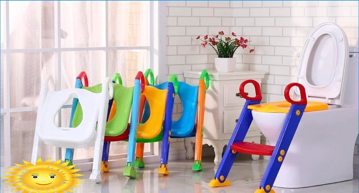 Bathroom and toilet accessories for the little ones