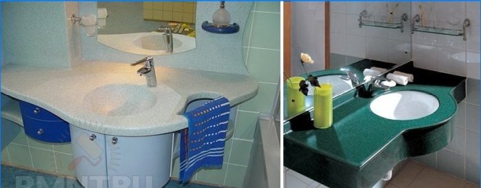 Bathroom countertops. Selection and care tips