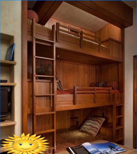 Built-in bunk beds