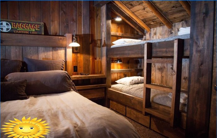 Built-in bunk beds