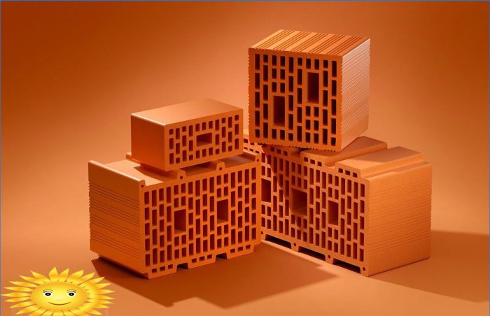Ceramic blocks for building a house