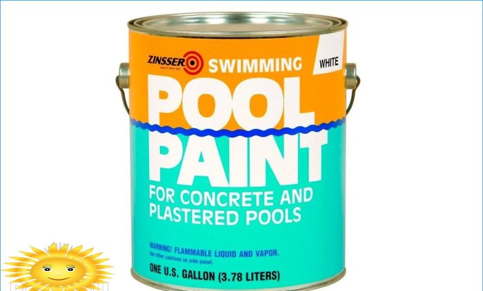 Choosing paint for the pool