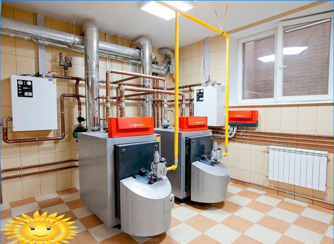 Combined heating boilers