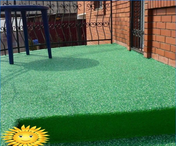 Seamless rubber crumb terrace covering