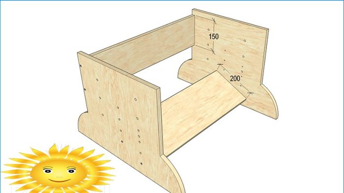 DIY children's furniture: wooden table