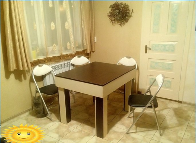 Diy dining table: personal experience