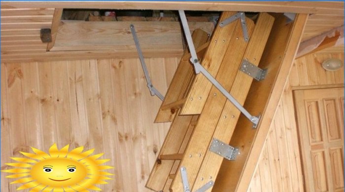 DIY folding attic stairs