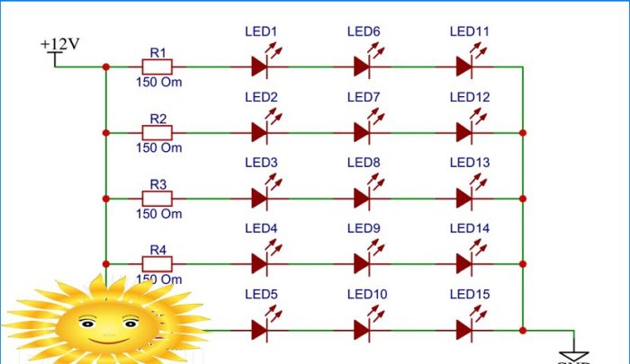 LED matrix circuit
