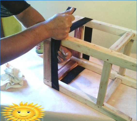 DIY wooden furniture restoration
