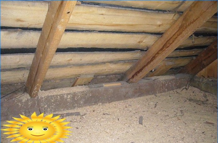 Do-it-yourself ceiling insulation in the house