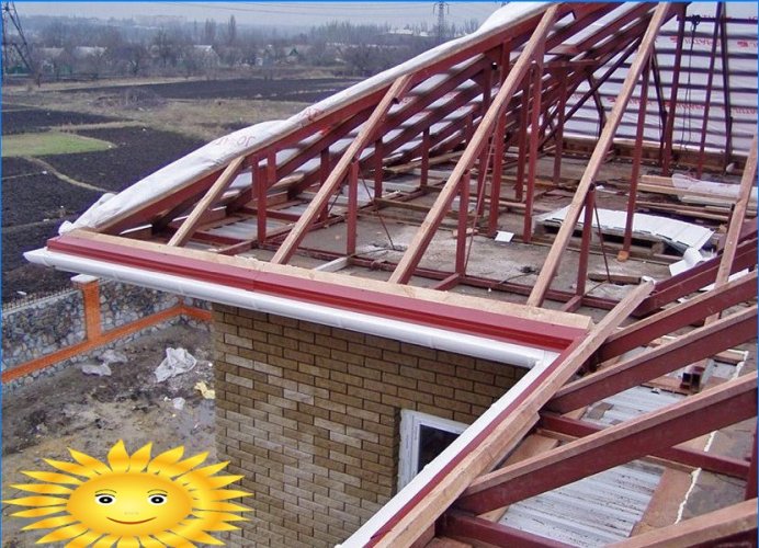 Metal rafter system for corrugated board
