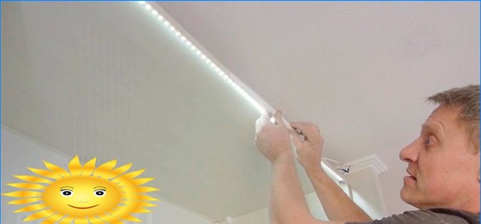 Do-it-yourself two-level plasterboard ceiling