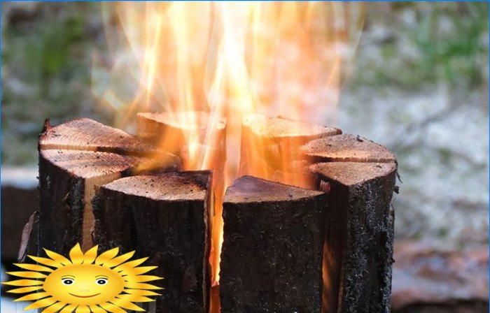 Do-it-yourself wooden stove or disposable wood burner