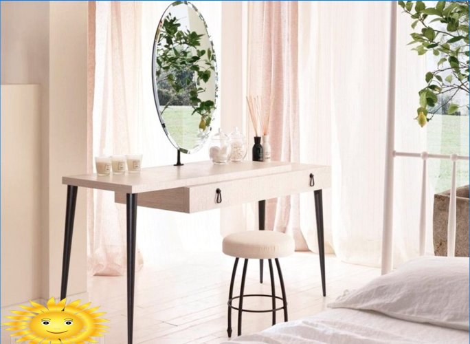Dressing table is an important detail in your interior